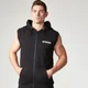 Myprotein Moški pulover brez rokavov Sleeveless Hoodie - Črn