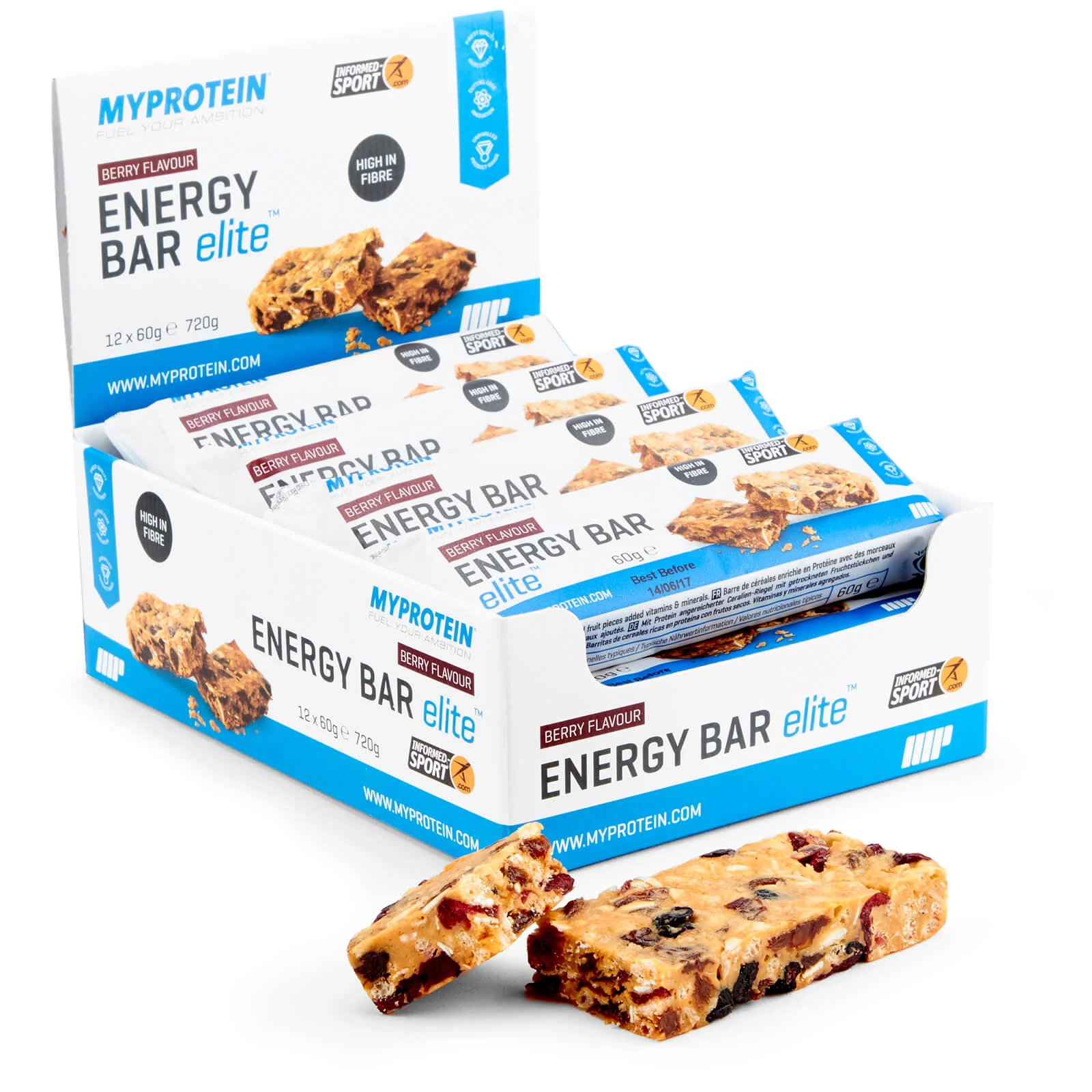 Carb Fuel ploščica Elite - 12 x 60g - Gozdni Sadeži Slika 1