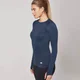 Myprotein ženski Seamless Top z dolgimi rokavi – Black Marl