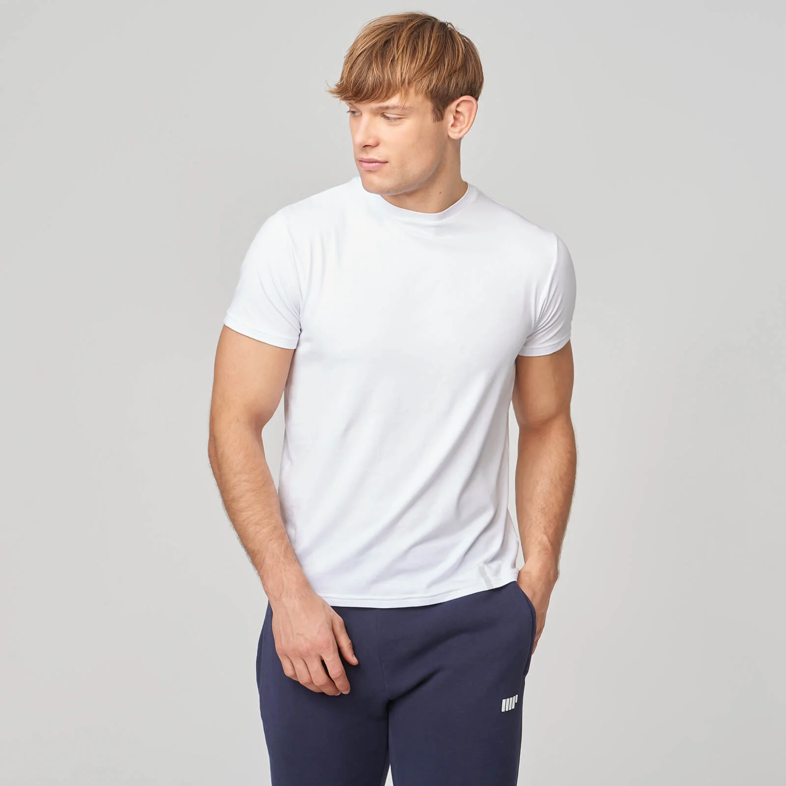 Luxe Classic Crew majica - S - Bela Slika 1