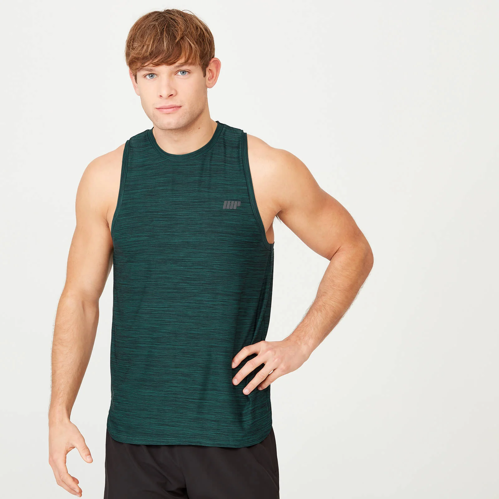 Myprotein Dry-Tech Infinity Tank - S - Dark Green Marl Slika 1