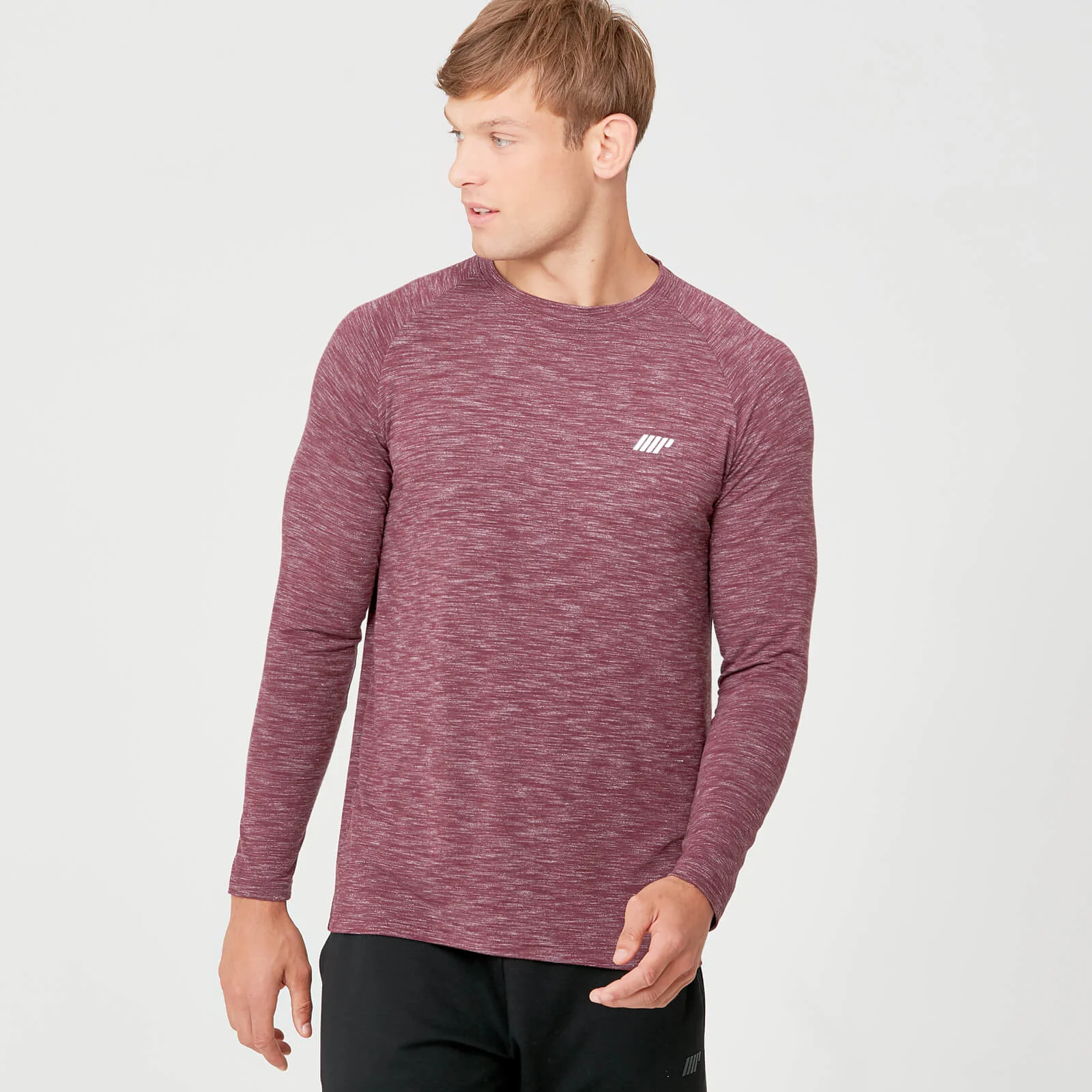 MP Performance Long Sleeve T-Shirt - Burgundy Marl - XS Slika 1