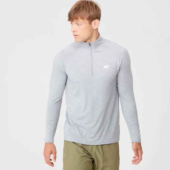 MP Men's Performance ¼ Zip Top - Grey Marl