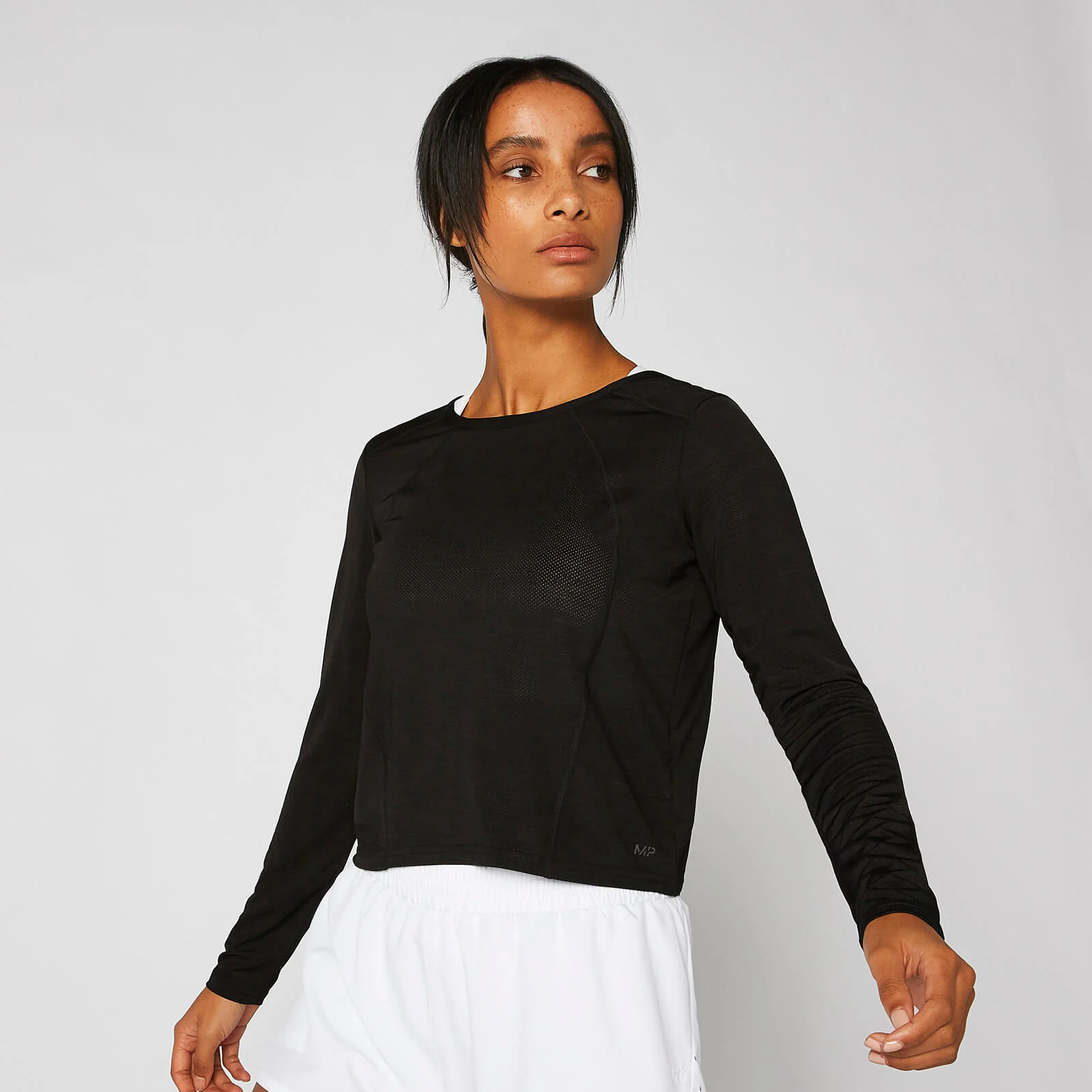 MP Women's Dry-Tech Long-Sleeve Top - Black - XS Slika 1