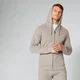 Form ZIp Up pulover s kapuco - Kremno bel