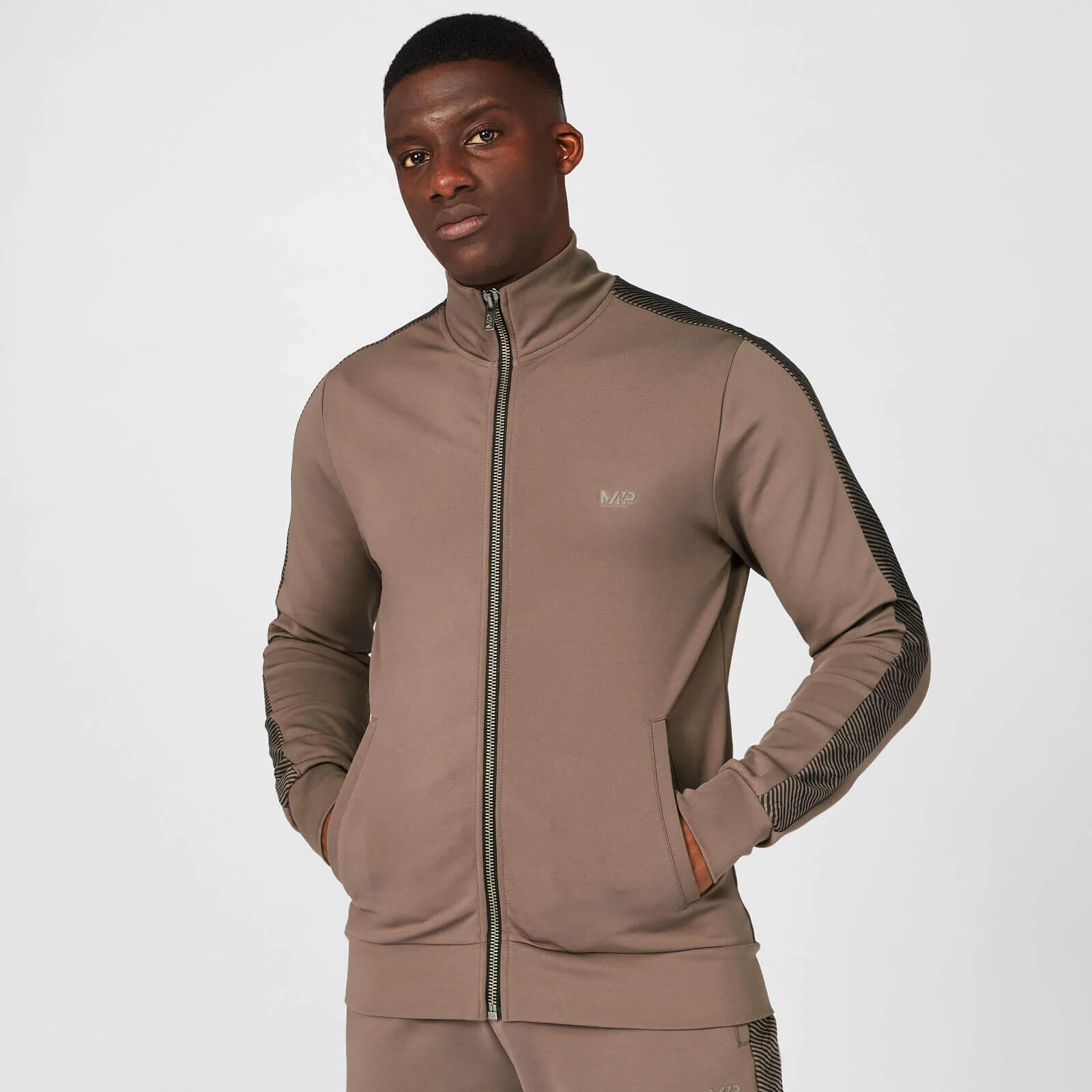 Myprotein Icon Zip Up Jacket - Driftwood - XS - Driftwood Slika 1