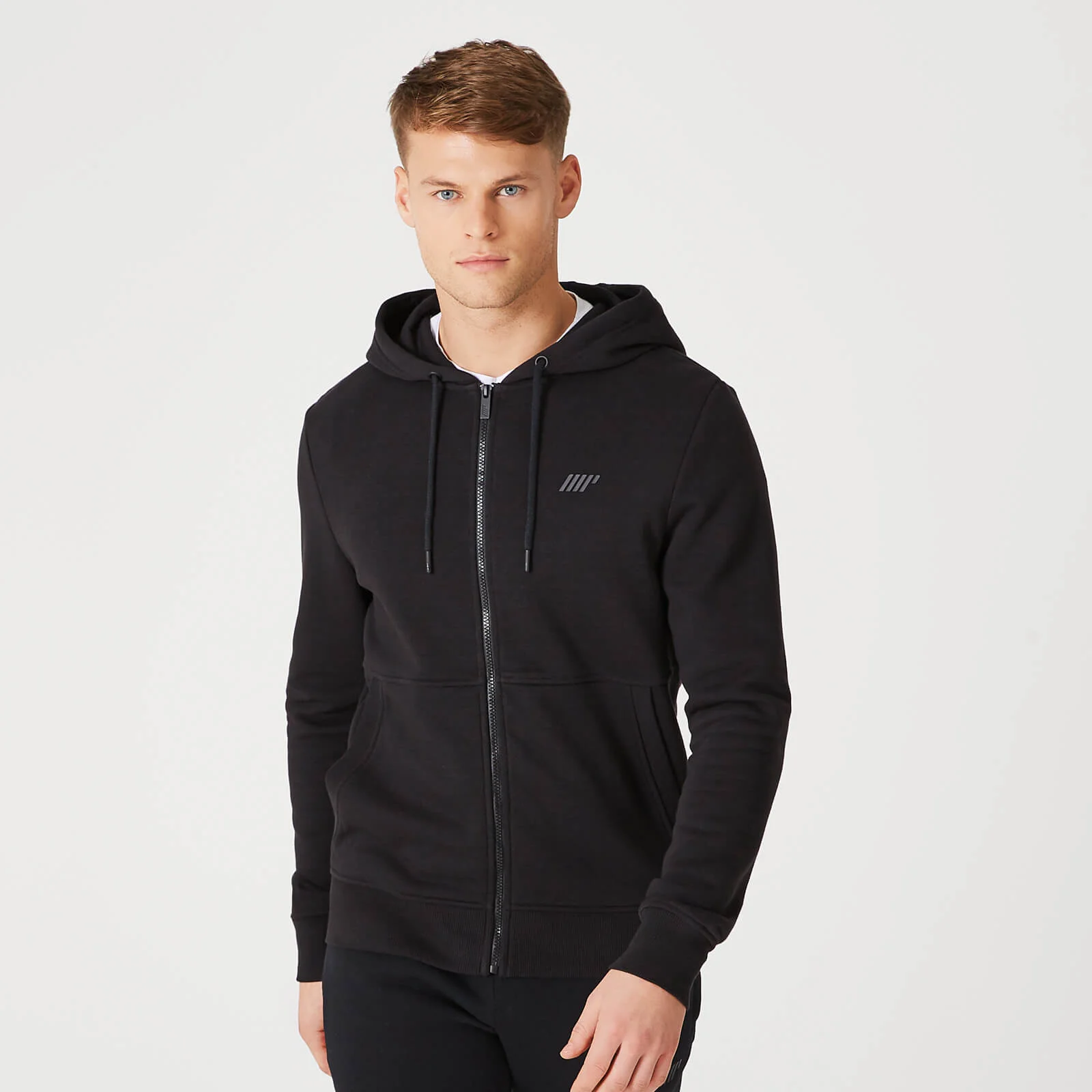 MP Men's Tru-Fit Zip Up Hoodie 2.0 - Black - XS Slika 1