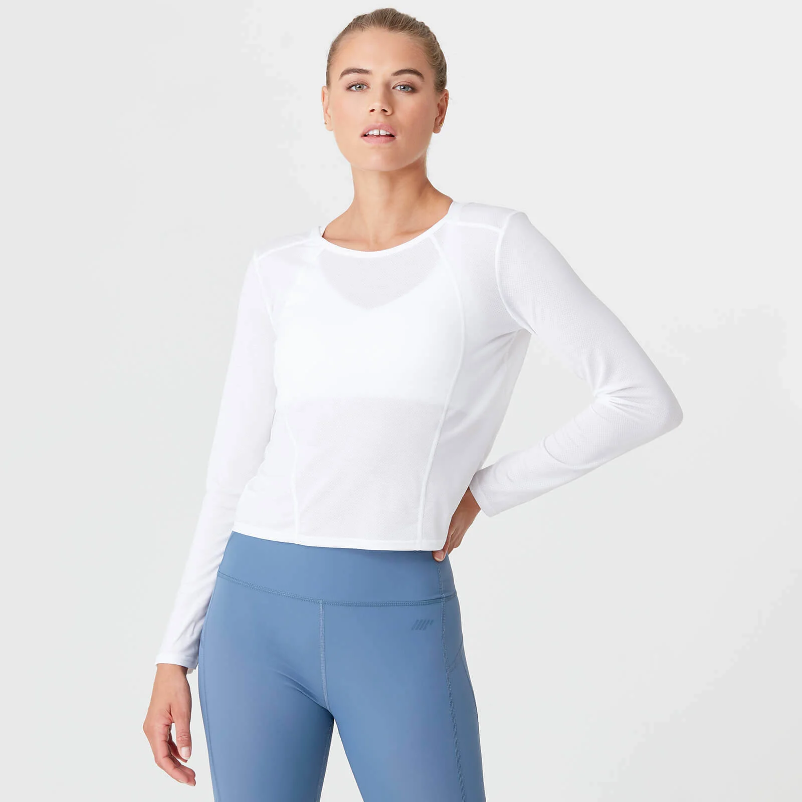 Myprotein Dry Tech Long Sleeve T-Shirt - White - XS Slika 1