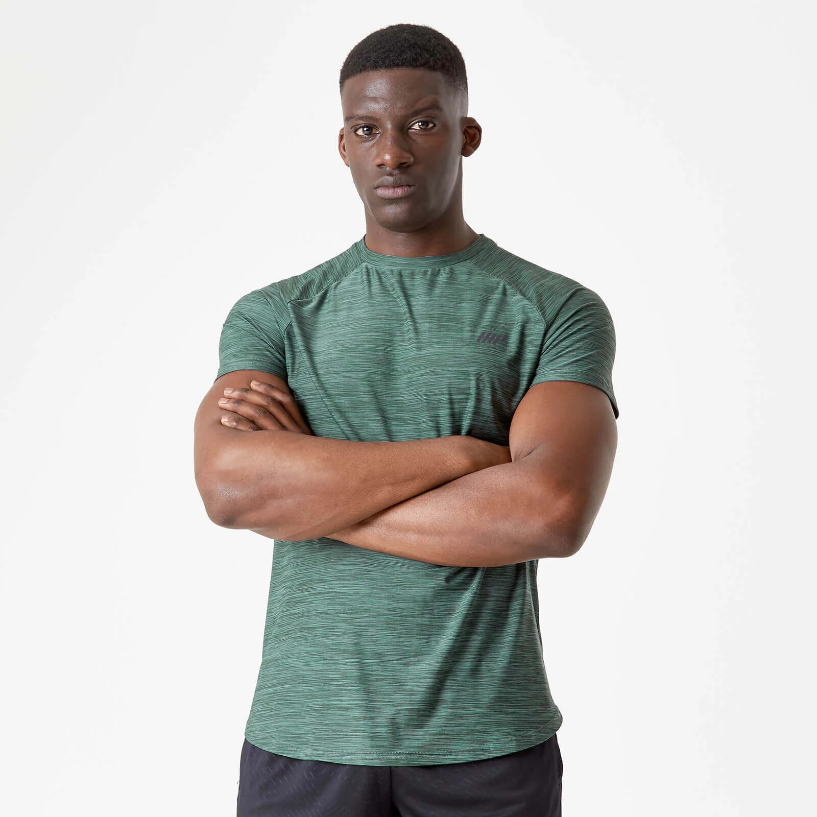 Myprotein Dry-Tech Infinity T-Shirt - Pine Marl - XS Slika 1