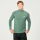 Performance 1/4 Zip majica z dolgimi rokavi - Lapor zelena