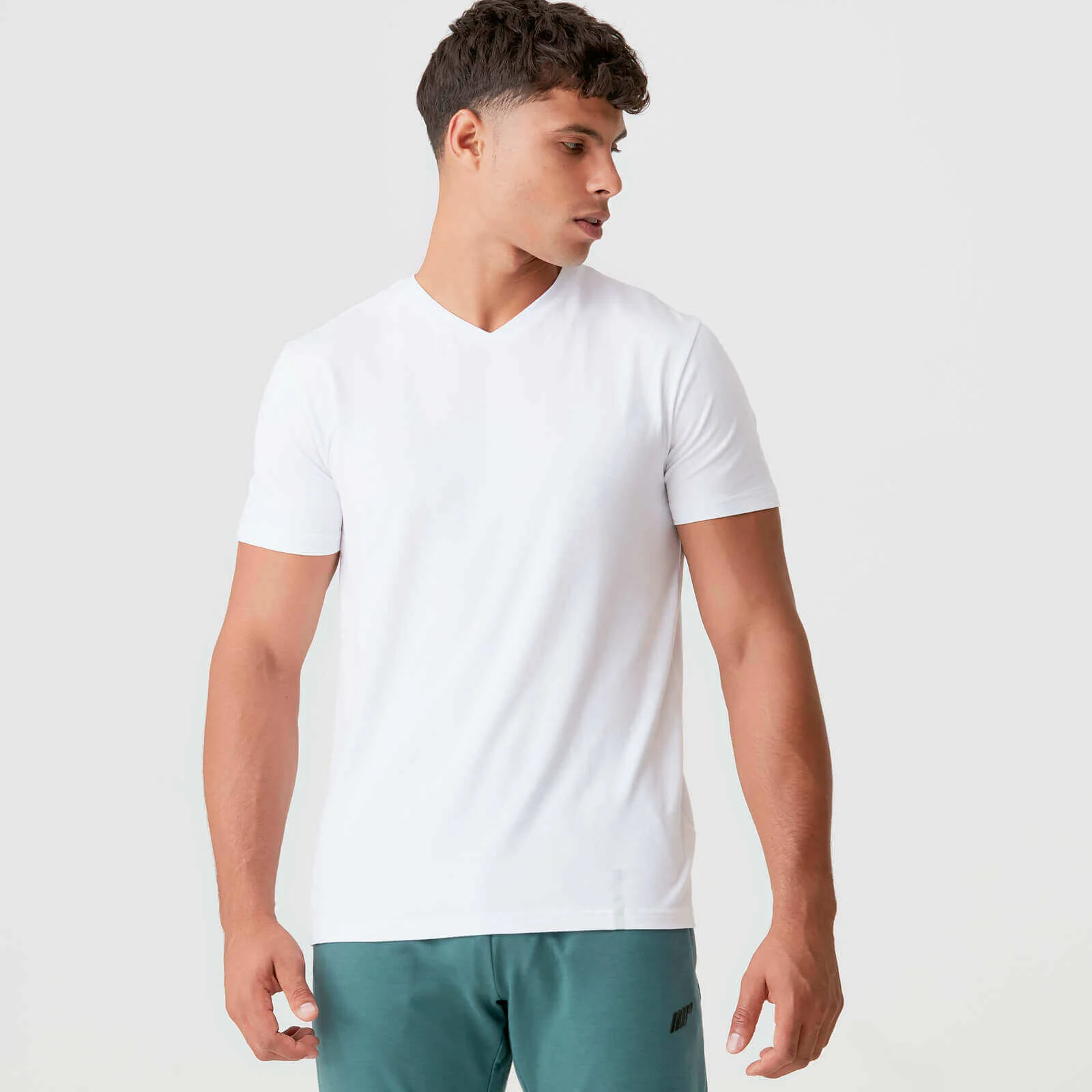MP Men's Luxe Classic V-Neck T-Shirt - White - XS Slika 1