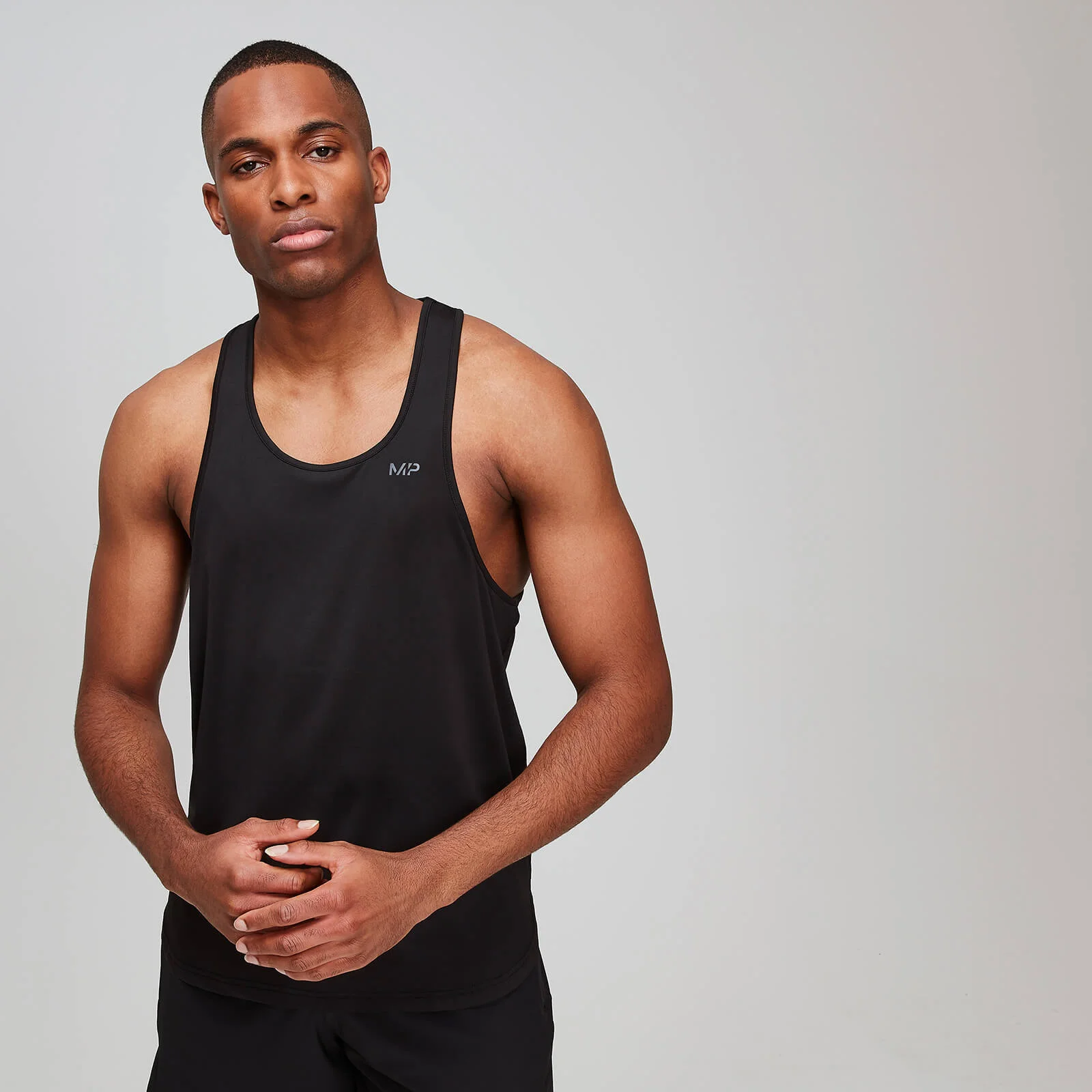 MP Men's Dry Tech Training Essentials Stringer Vest - Black - XS Slika 1