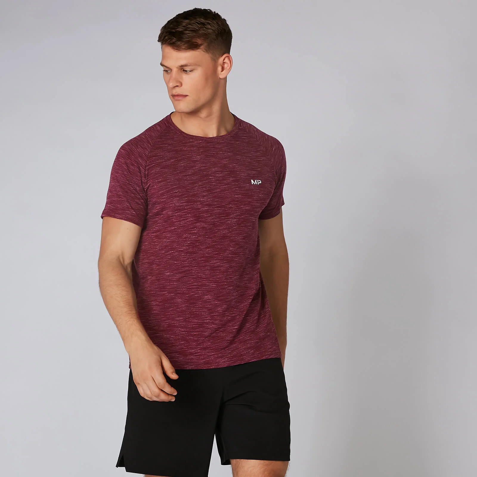 MP Men's Performance T-Shirt - Burgundy Marl - XS Slika 1