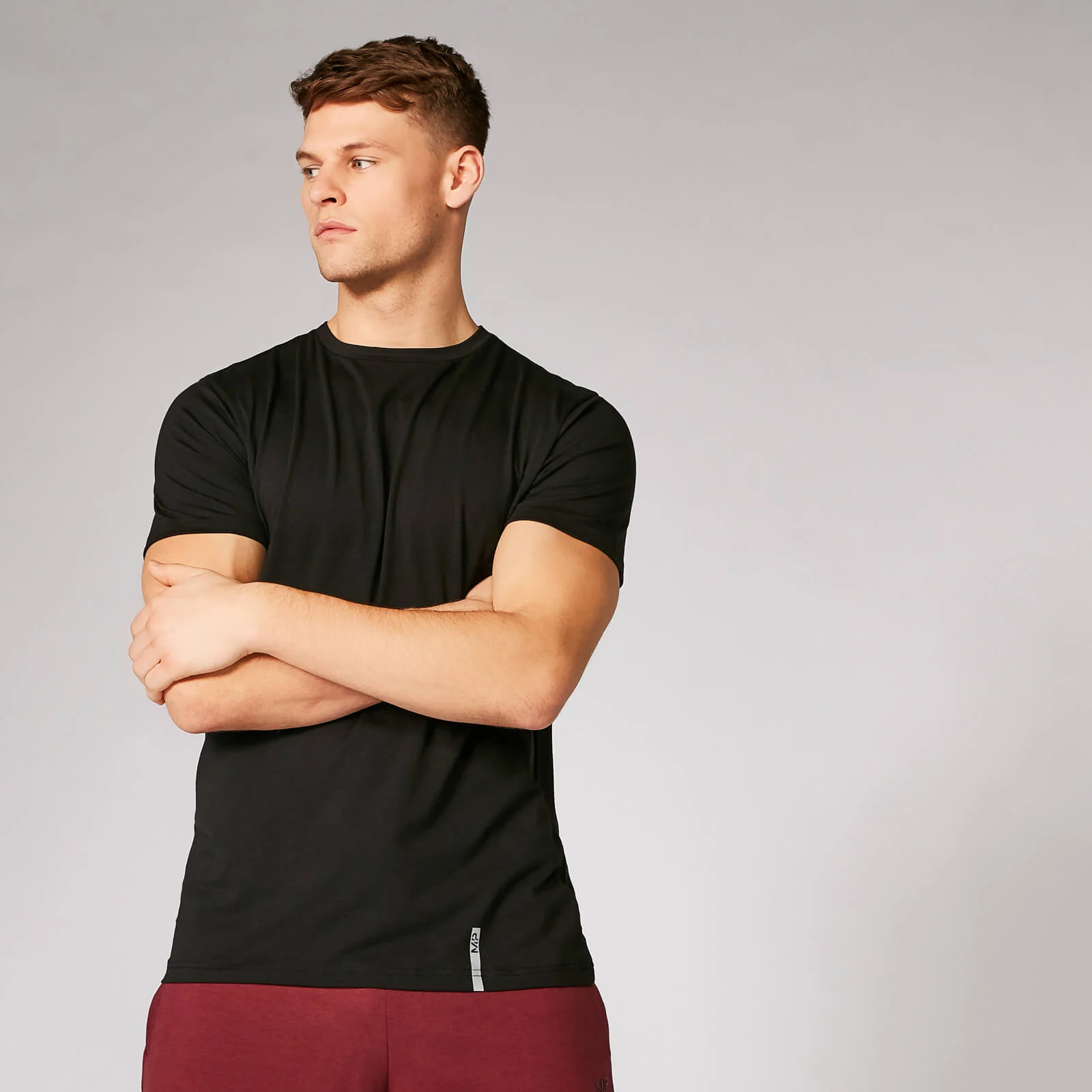 Klasična majica z okroglim ovratnikom Luxe - XS Slika 1