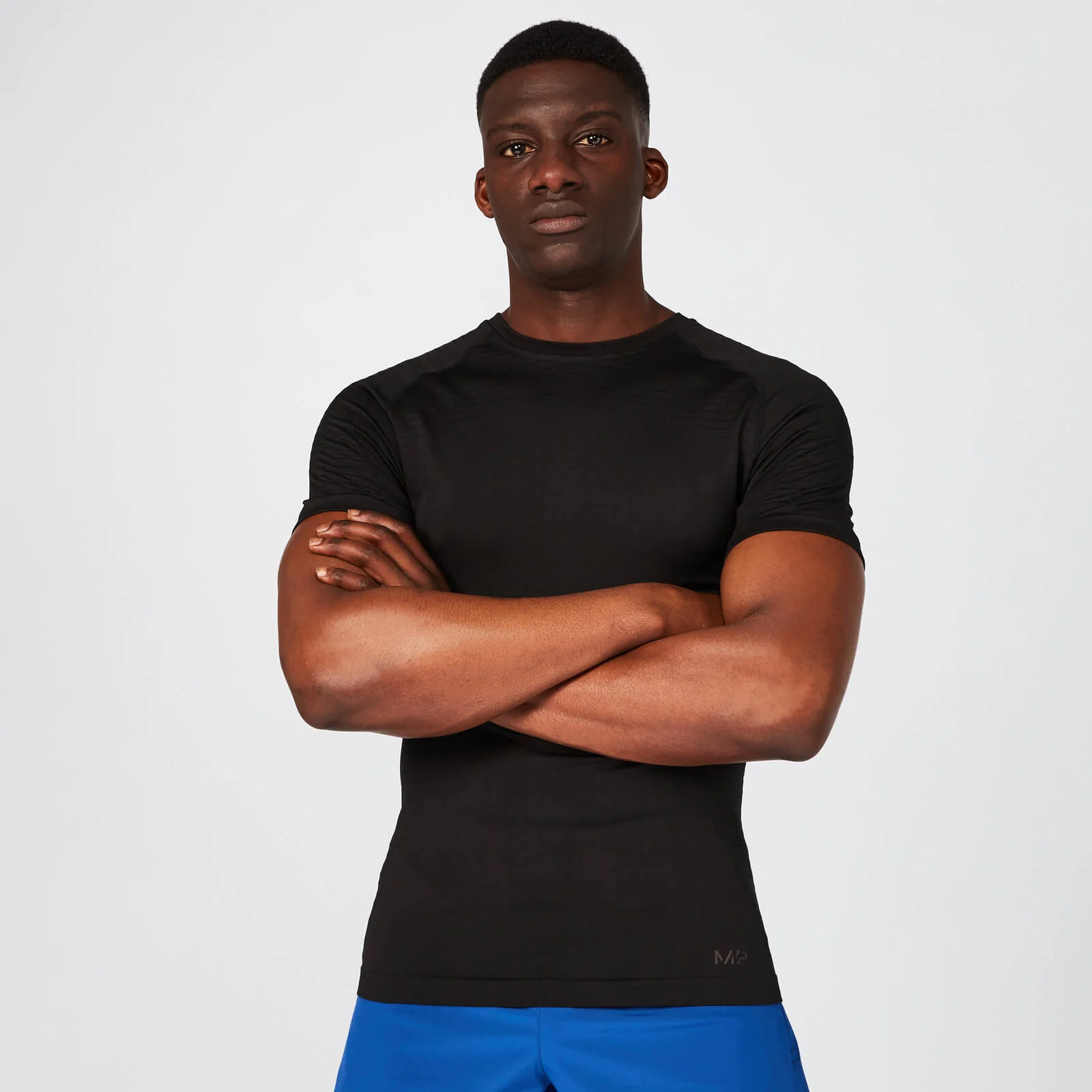 MP Elite Seamless T-Shirt - Black - XS Slika 1