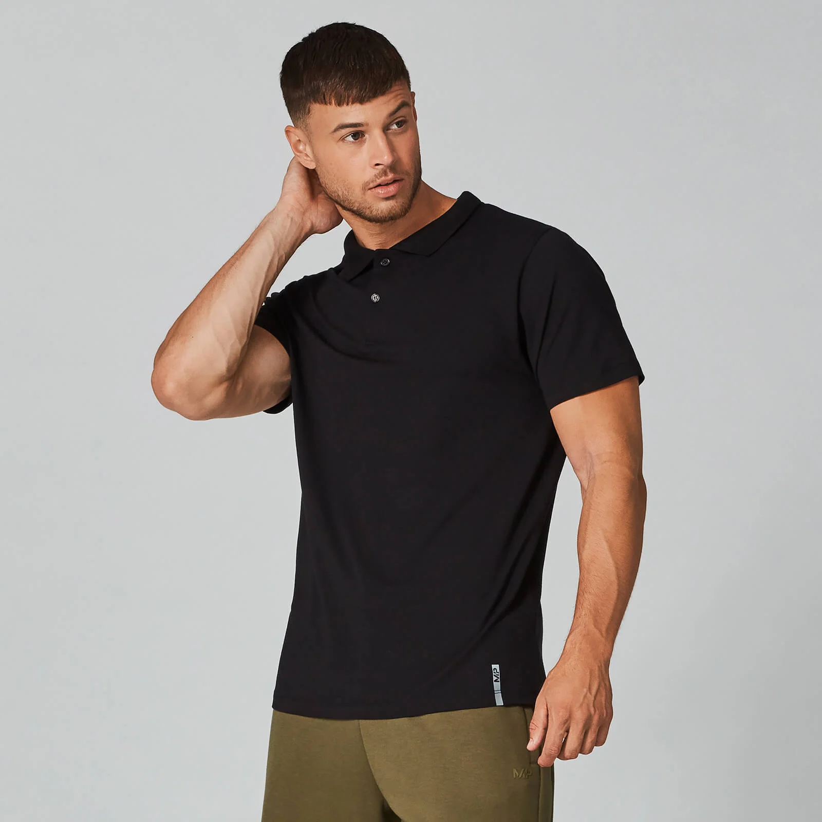 MP Luxe Classic Polo Shirt - Black - XS Slika 1