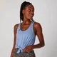 MP Tie Front Crop Vest - Vista Blue