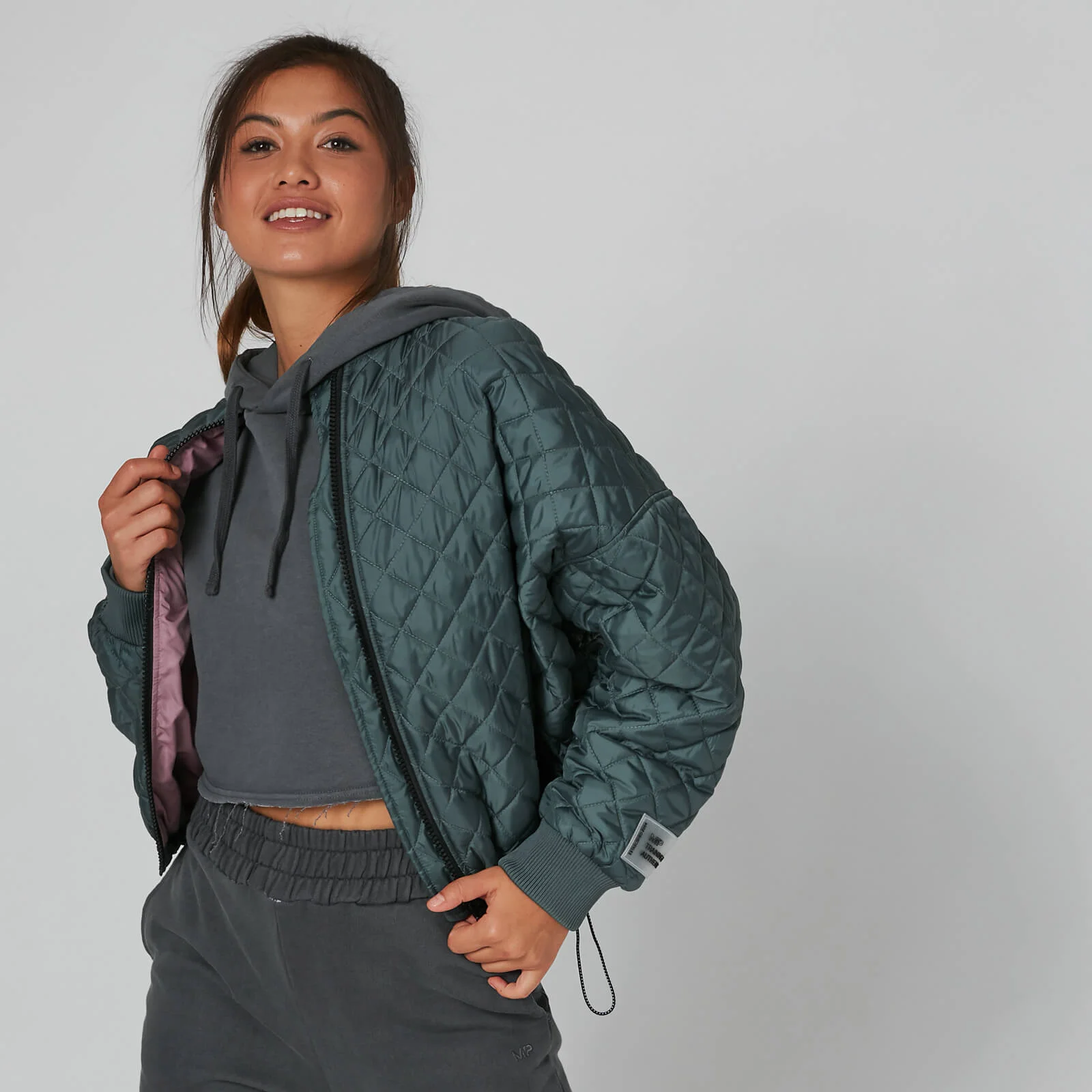 MP Quilted Bomber Jacket - Castle Rock - XS Slika 1
