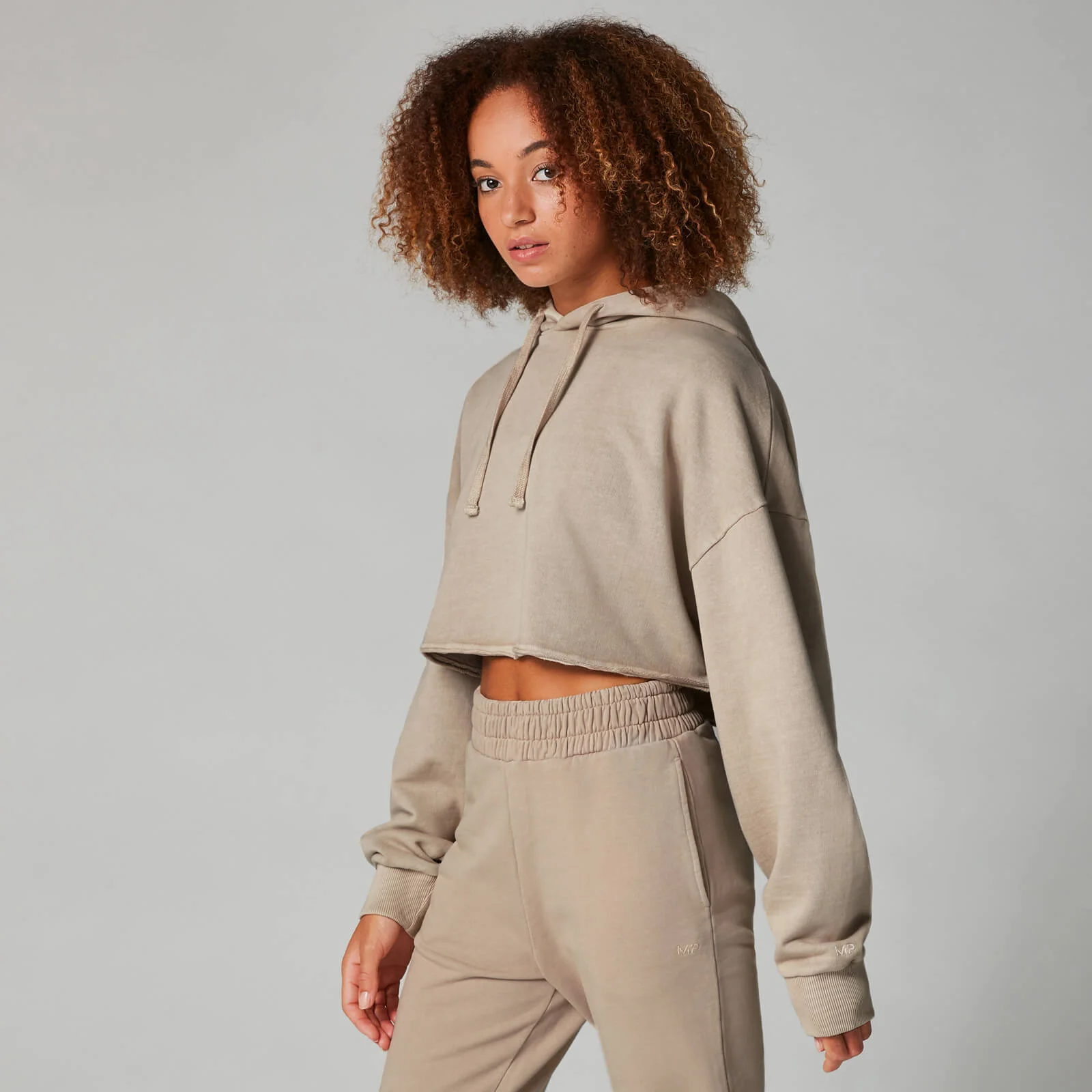Myprotein Washed Cropped Hoodie - Sesame - XS Slika 1