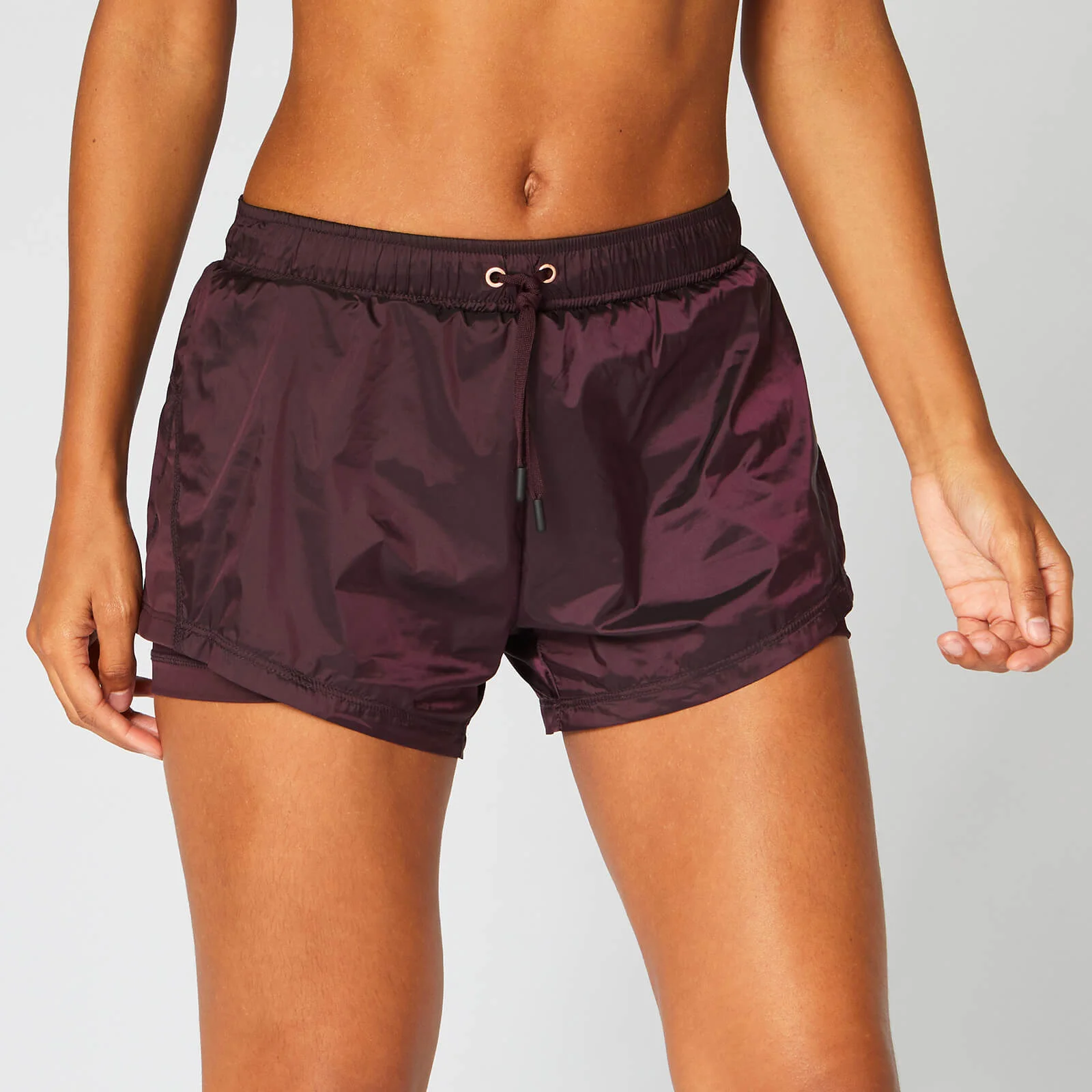 MP Metallic Double Layer Shorts - Malbec - XS Slika 1