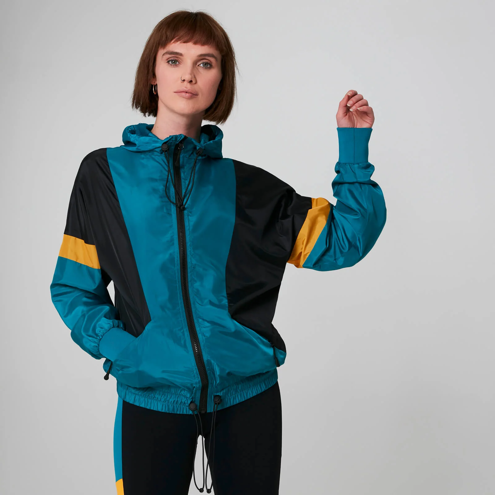 MP Women's Colour Block Windbreaker - Lagoon - XS Slika 1