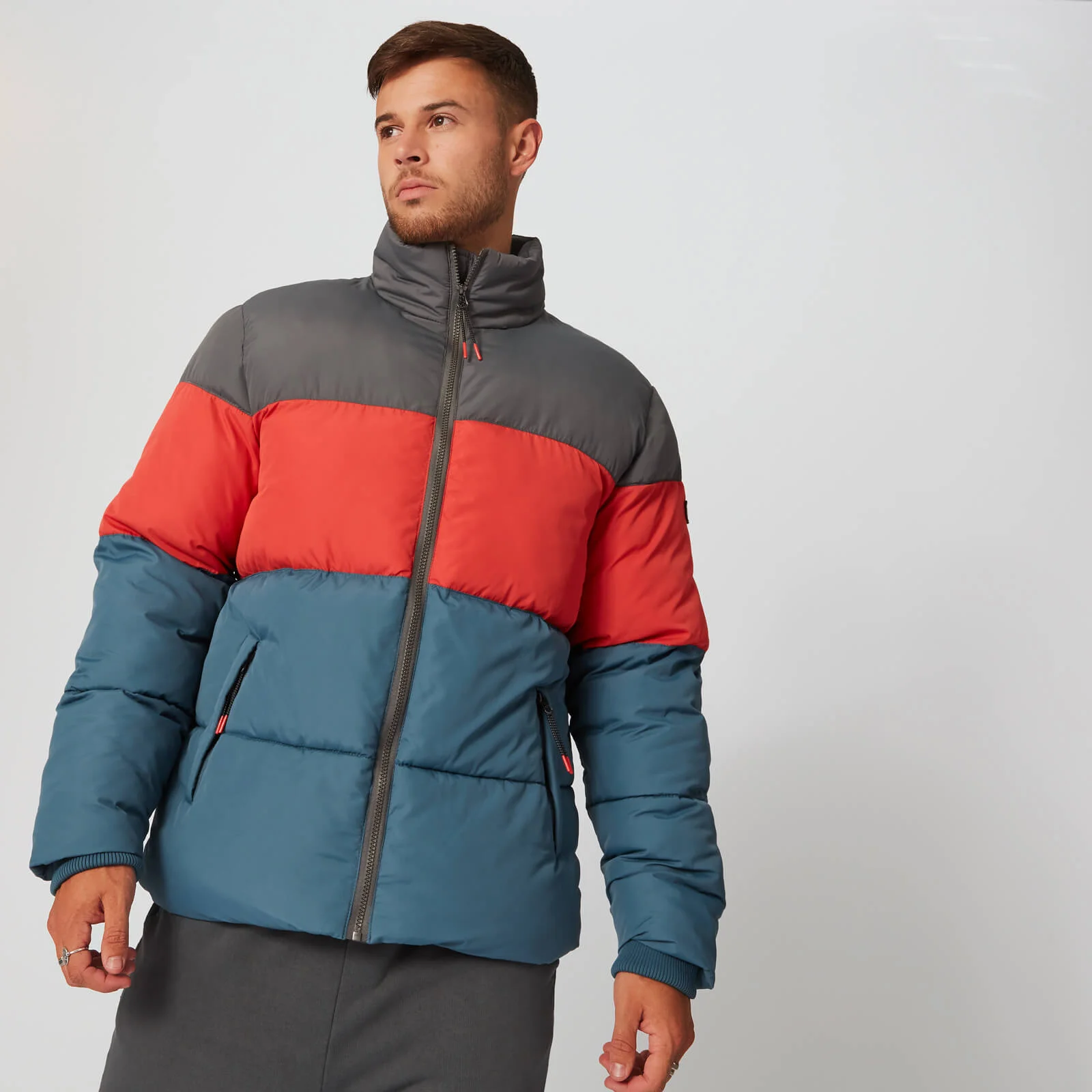 MP Men's Colour Block Puffer Jacket - Diesel - XS Slika 1