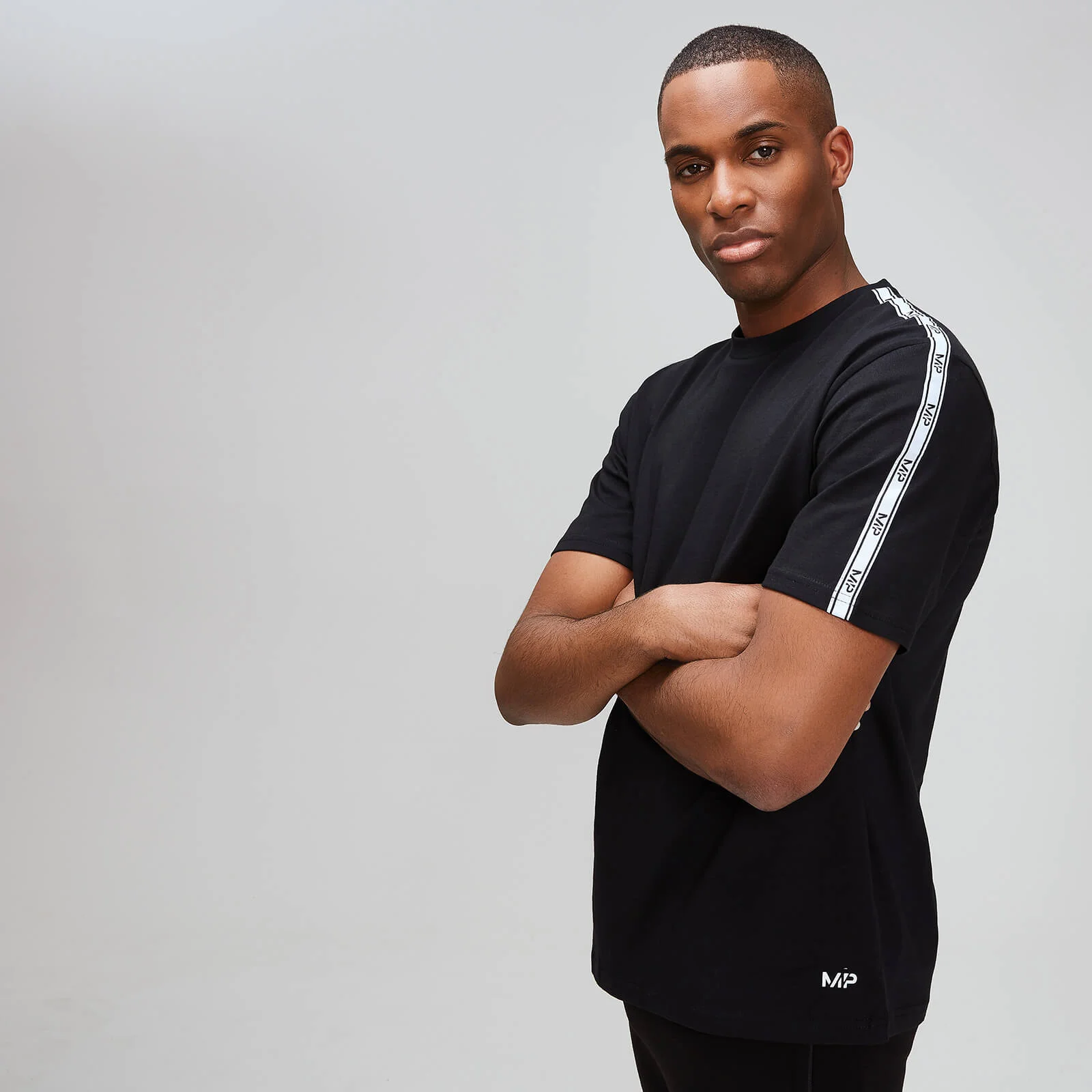 MP Men's Tape T-Shirt - Black - XS Slika 1