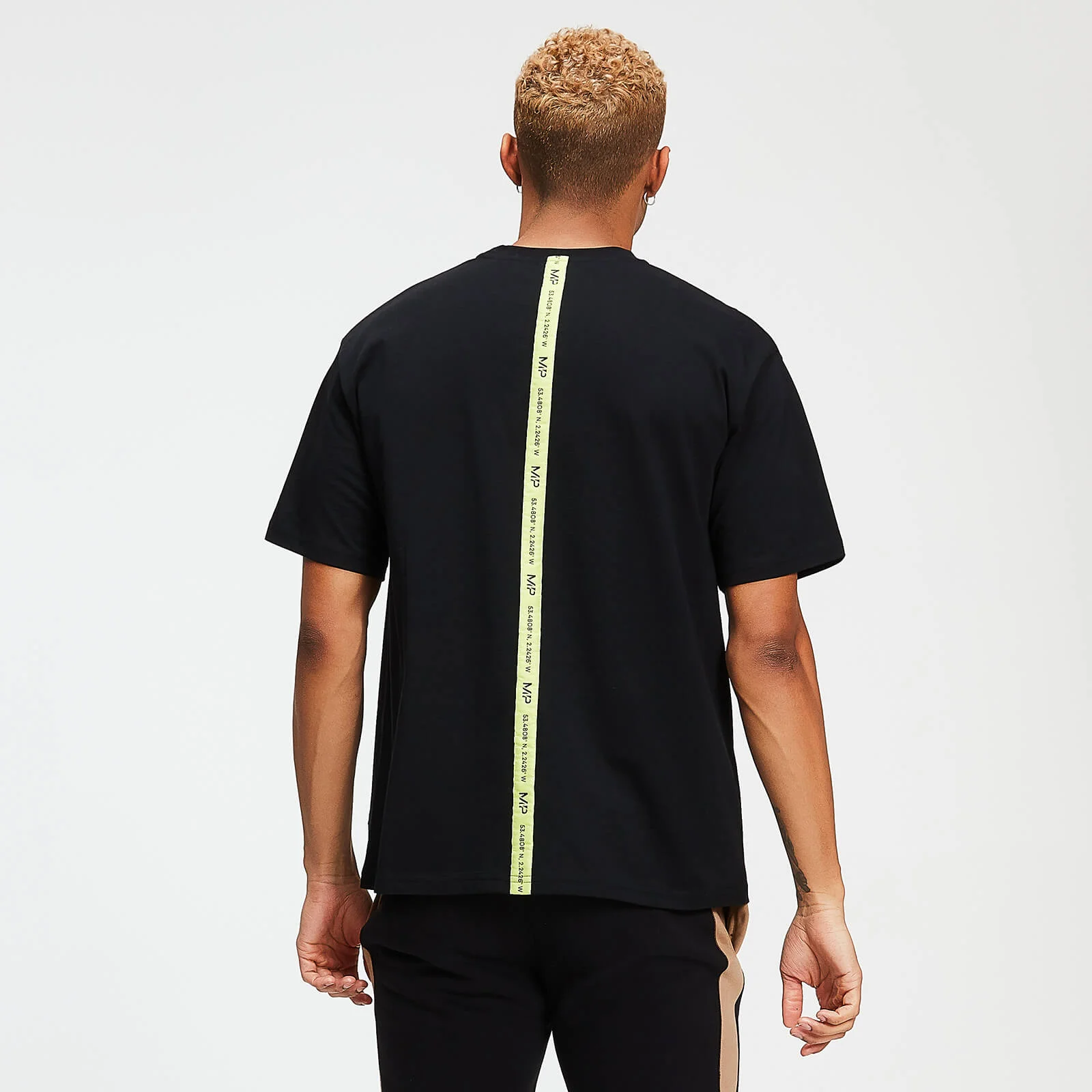 MP Rest Day Men's Tape T-Shirt - Black - XS Slika 1