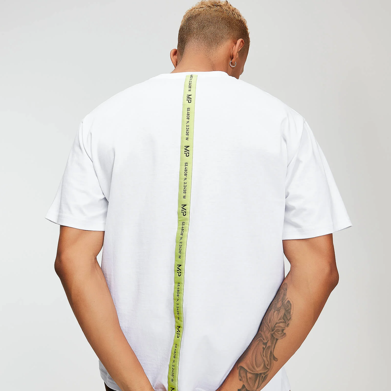 MP Men's Rest Day Tape T-Shirt - White - XS Slika 1