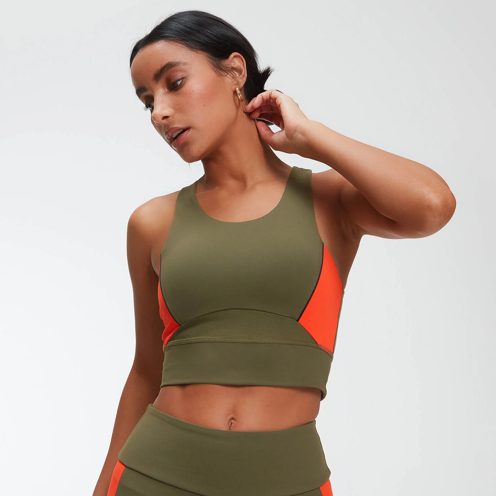 MP Women's Power Longline Crop Top - Avocado - XS Slika 1
