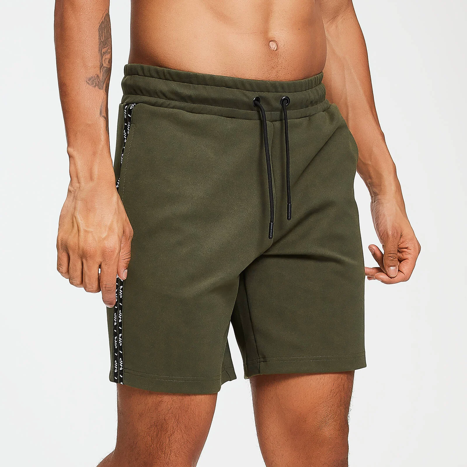 MP Men's Rest Day Double Tape Tricot Shorts - Army Green - XS Slika 1