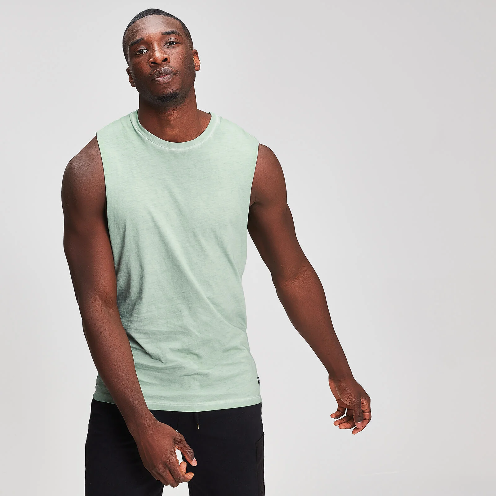 MP Graphic Men's Drop Armhole Tank Top - Mint - XS Slika 1
