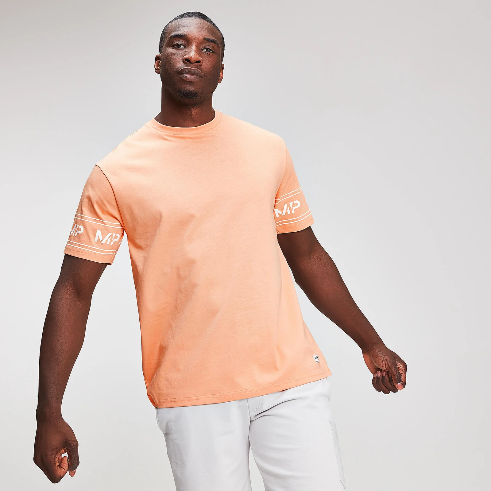 MP Graphic Men's Sleeve Logo T-Shirt - Canteloupe - XS Slika 1