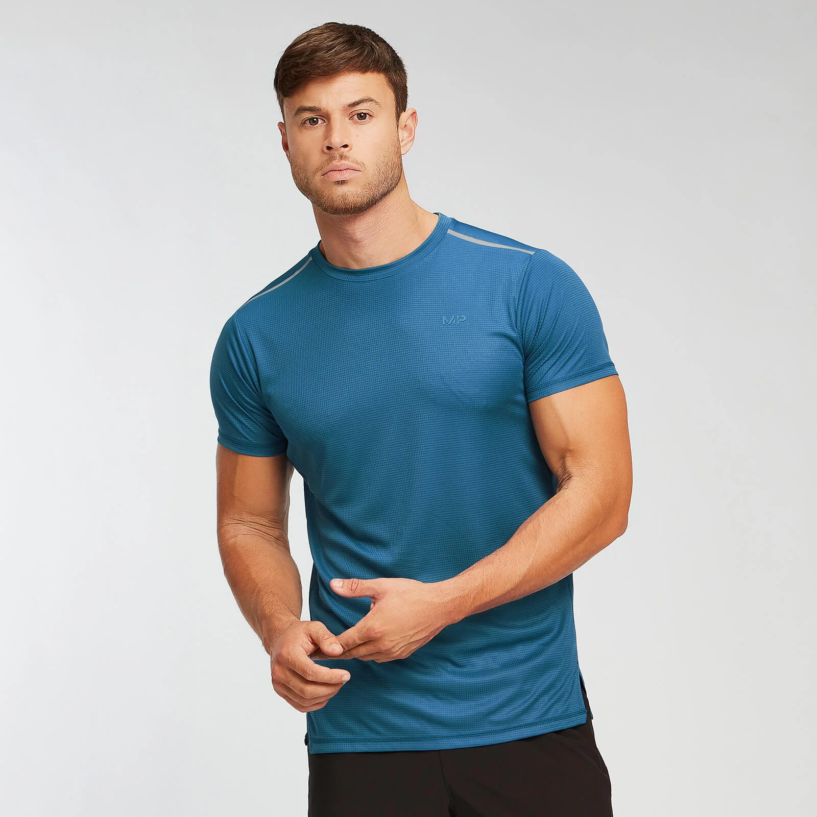 MP Men's Training Grid T-Shirt - Pilot Blue - XS Slika 1