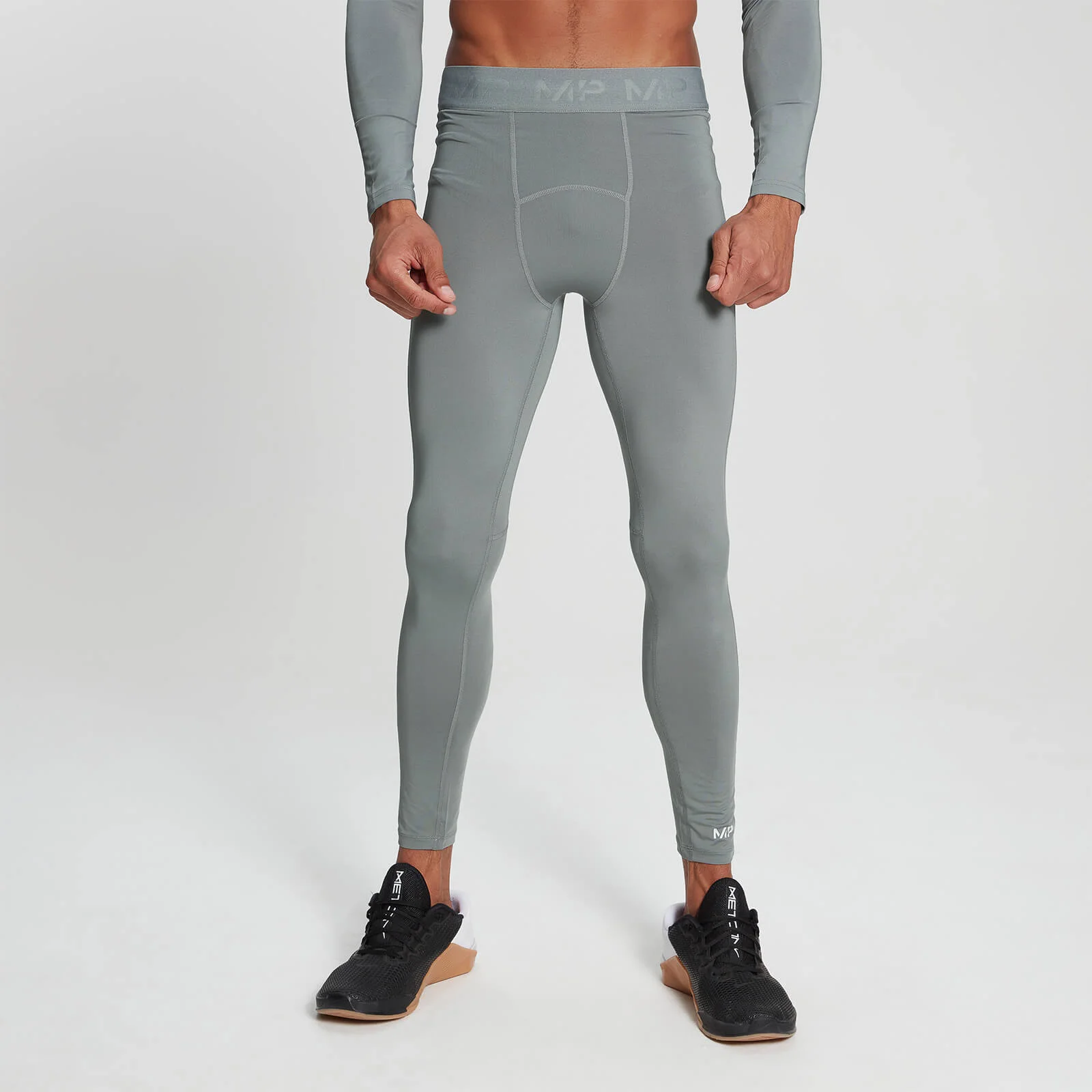 MP Moške pajkice Base Layer – nevihtno sive - XXS Slika 1