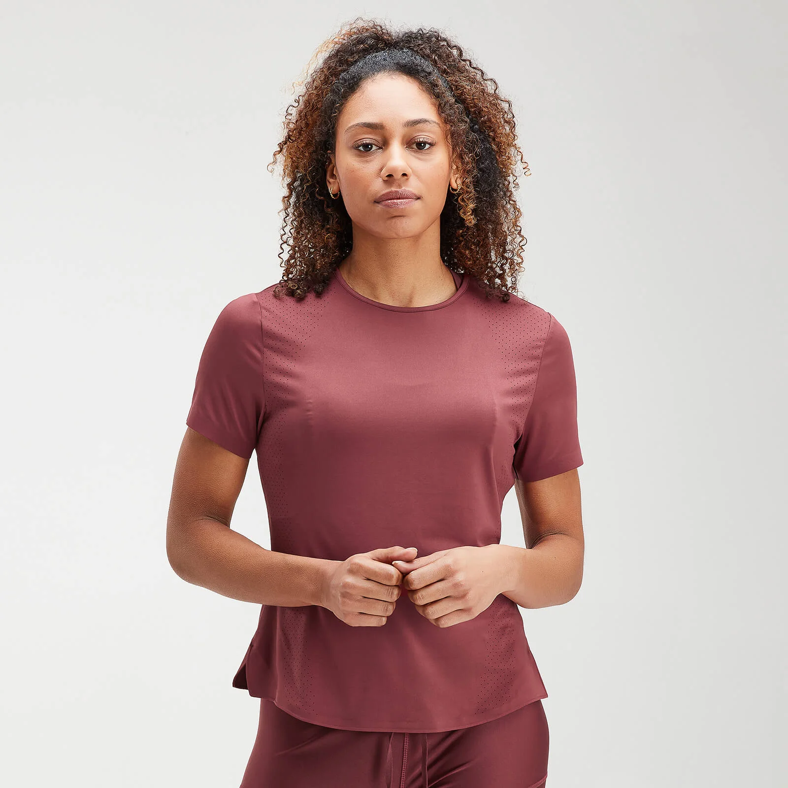 MP Women's Velocity Short Sleeve Top- Claret - XXS Slika 1