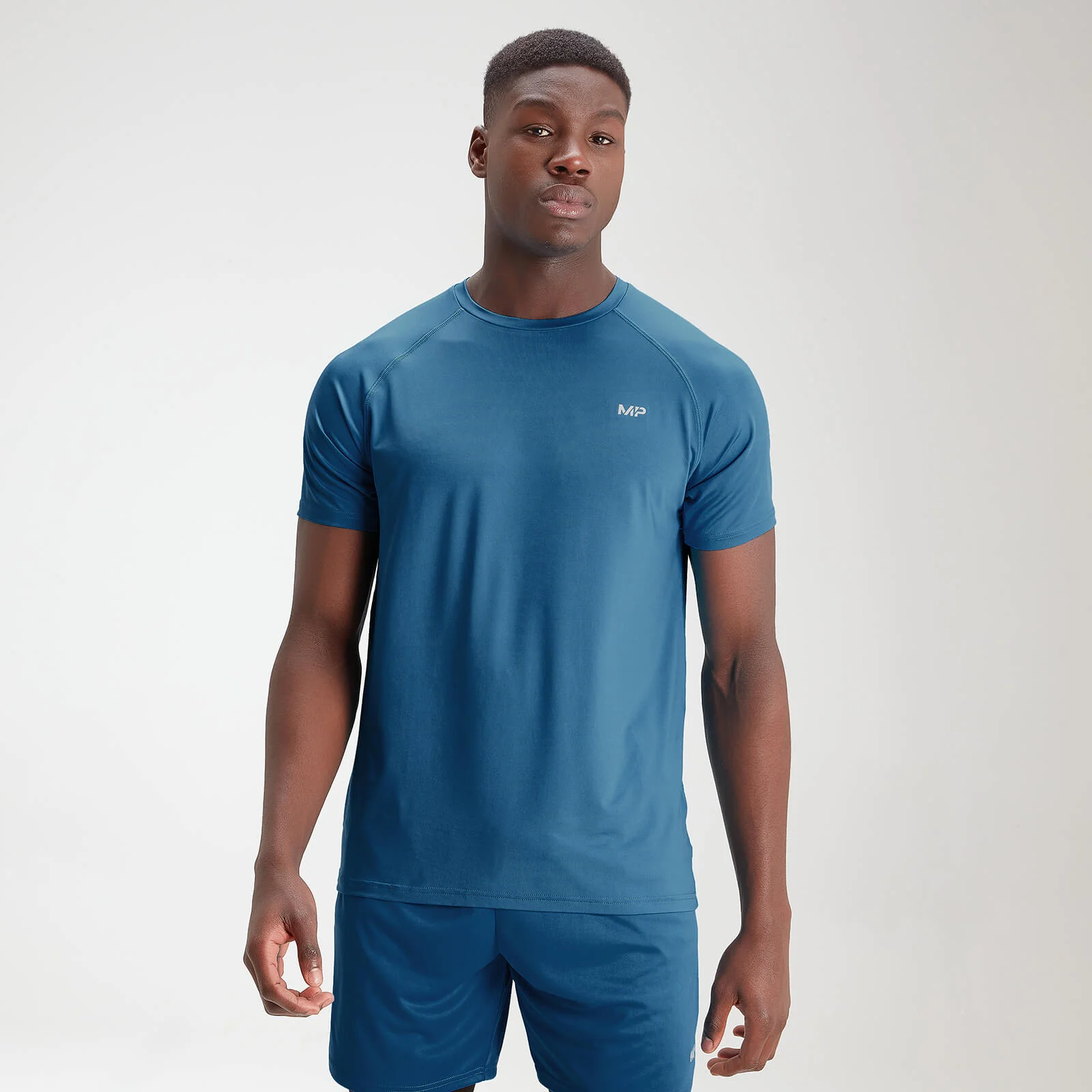 MP Men's Essentials Training Short Sleeve T-Shirt - Aqua - XXS Slika 1
