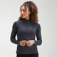 MP Ženska majica za trening z zadrgo Performance - Black/Charcoal Marl