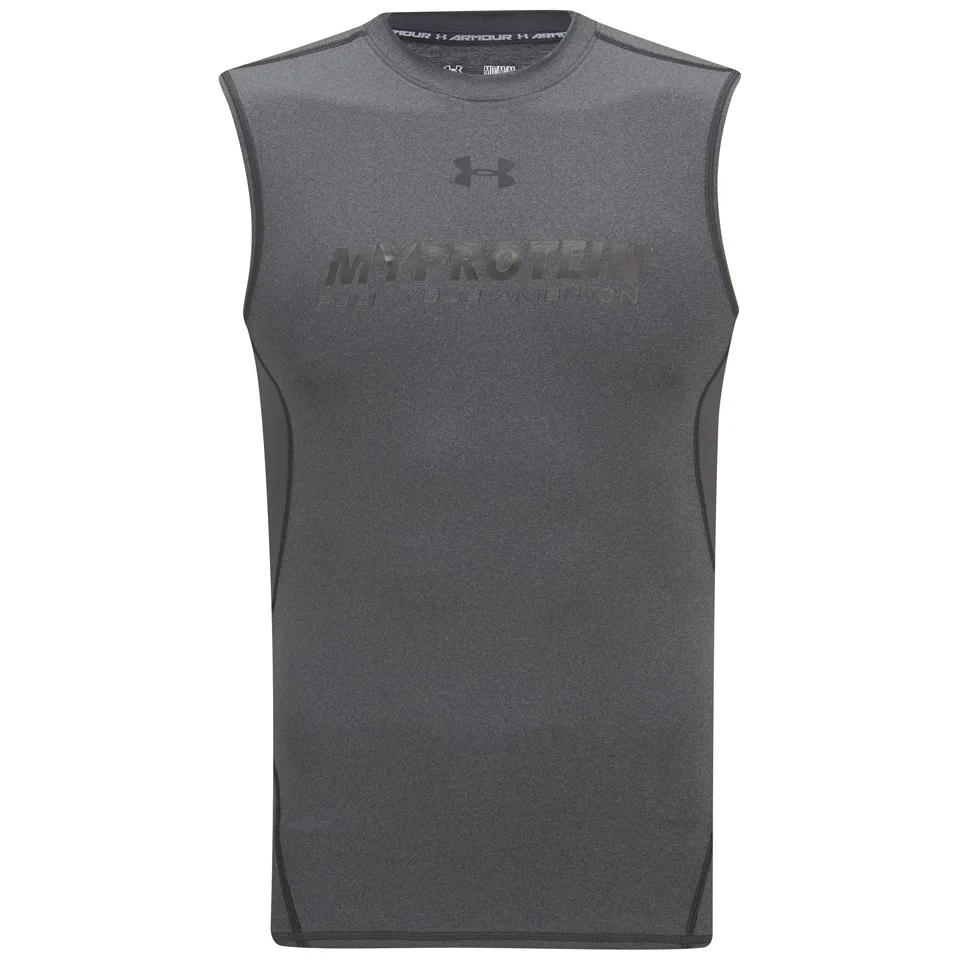 Under Armour moška majica brez rokavov HeatGear Sleeveless Compression Shirt - Siva Slika 1