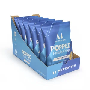Ekspandiran beljakovinski čips Popped Protein Crisps - Flavour Salt & Vinegar
