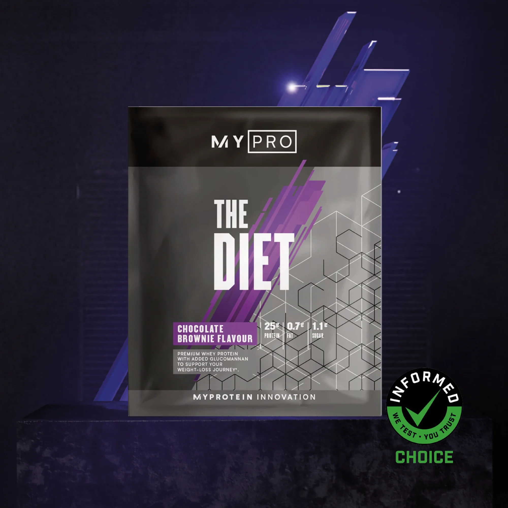 THE Diet (Vzorec) - 34g - Čoko Brownie Slika 1