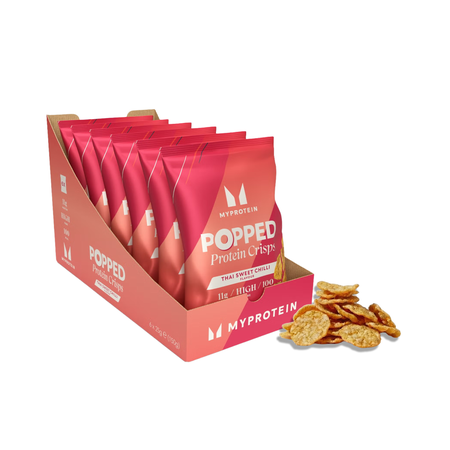 Ekspandiran beljakovinski čips Popped Protein Crisps - Thai Sweet Chilli