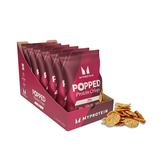 Ekspandiran beljakovinski čips Popped Protein Crisps - Barbecue