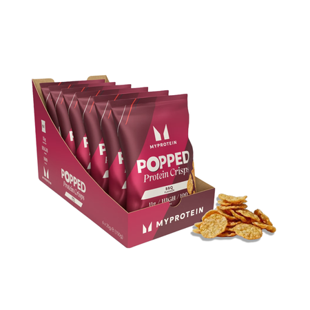 Ekspandiran beljakovinski čips Popped Protein Crisps - Barbecue