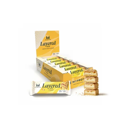 6 slojna beljakovinska ploščica - 12 x 60g - White Gold