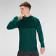 MP Men's Essential Seamless Long Sleeve Top- Energy Green Marl