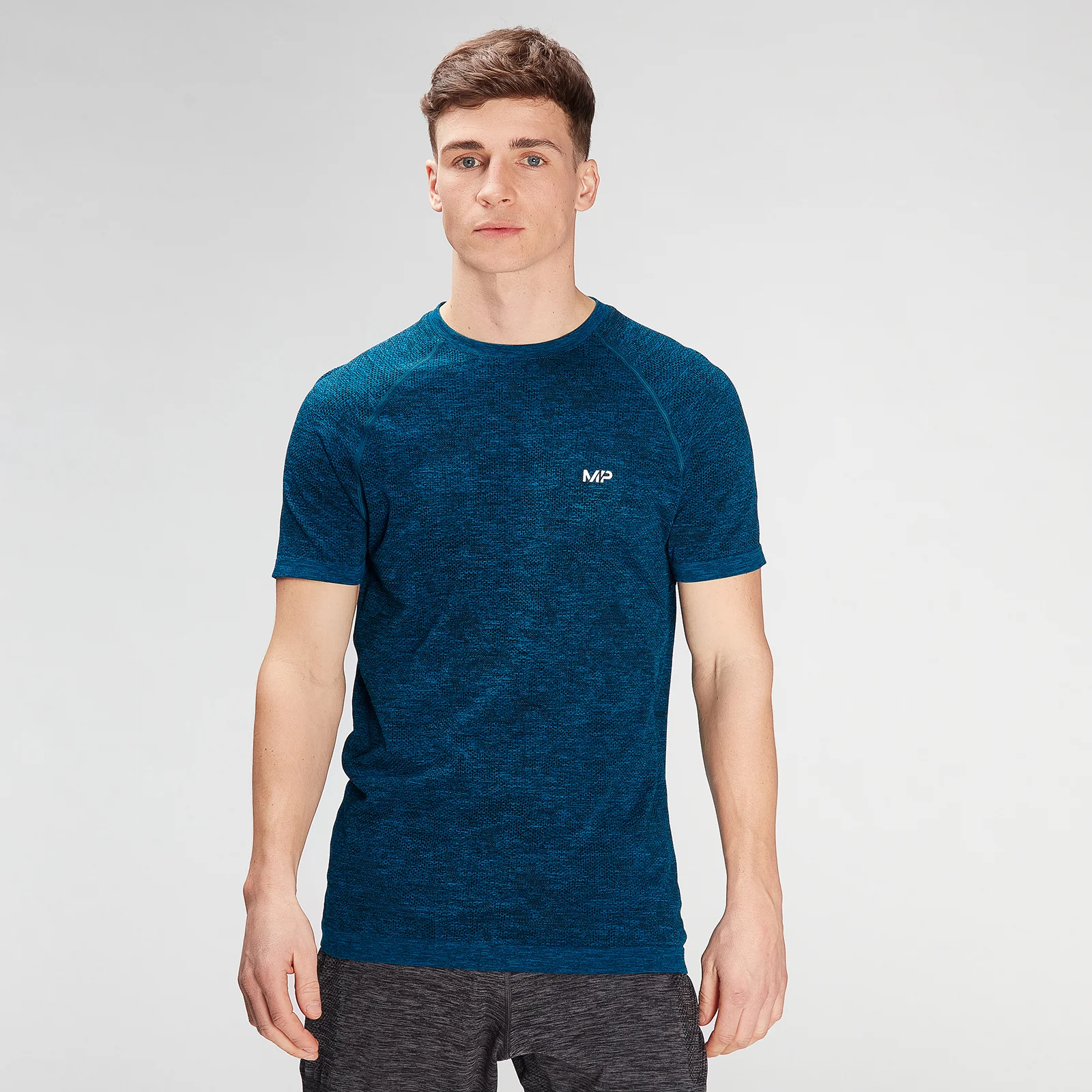MP Men's Essential Seamless Graphic Short Sleeve T-Shirt- Aqua - XXS Slika 1