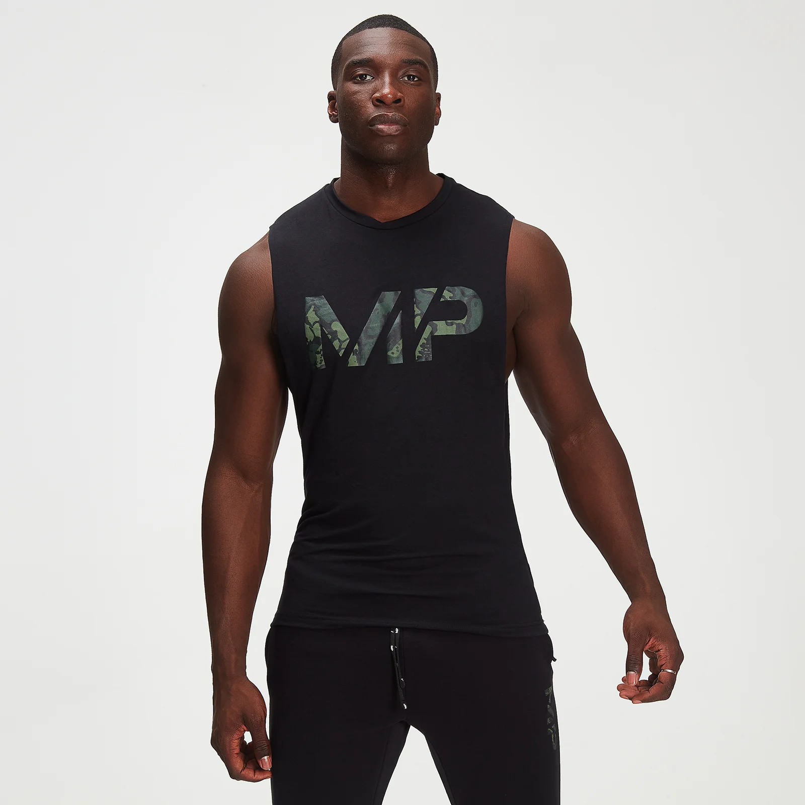 MP Men's Adapt drirelease® Camo Print Tank - Black - XXS Slika 1