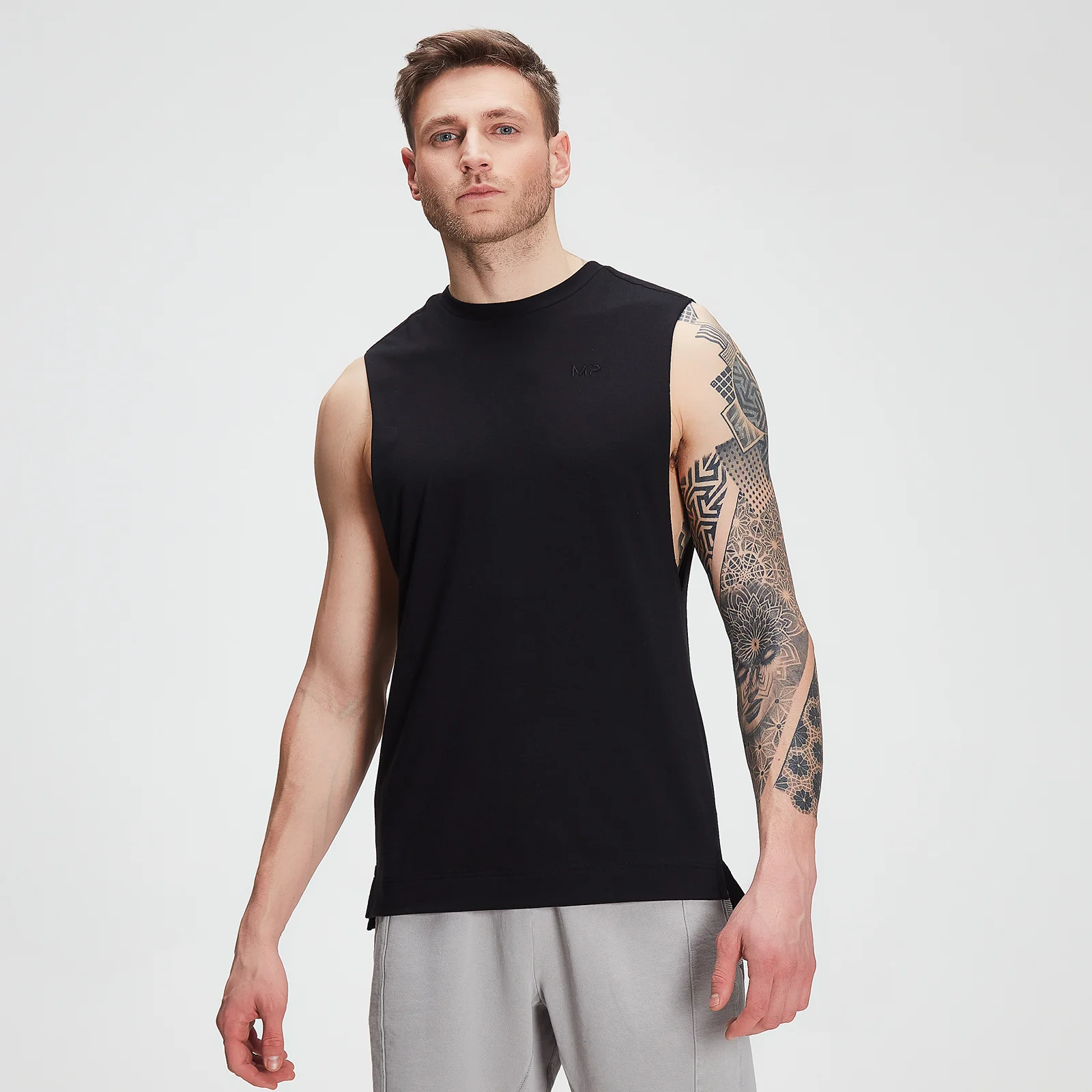 MP moška vadbena majica drirelease® Drop Armhole Tank - črna - XXS Slika 1