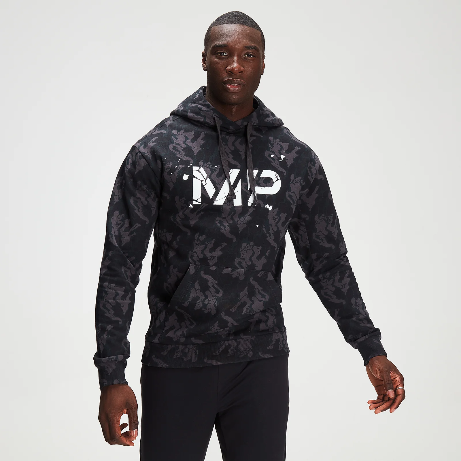 MP Men's Adapt Camo Hoodie - Black Camo - XXS Slika 1